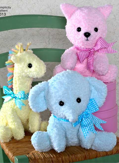 Simplicity S2613 | Crafts: Stuffed Animals