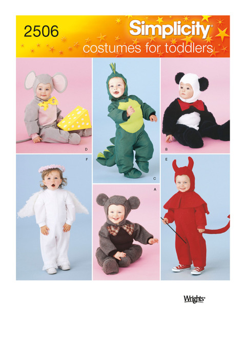 Simplicity S2506 | Toddler Costumes | Front of Envelope