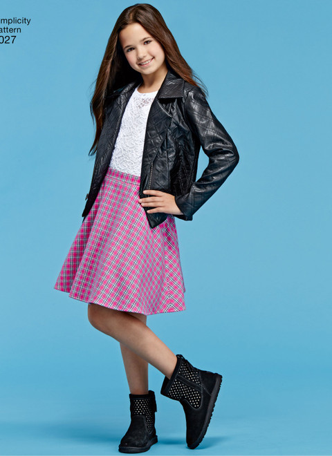 Simplicity S8027 | Child's & Girls' Sportswear Pattern