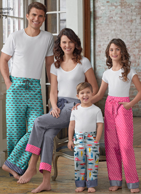 Simplicity S8179 | Child, Teen and Adult Lounge Pants