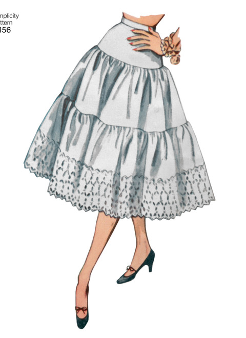 Simplicity S8456 | Misses' Vintage Petticoat and Slip