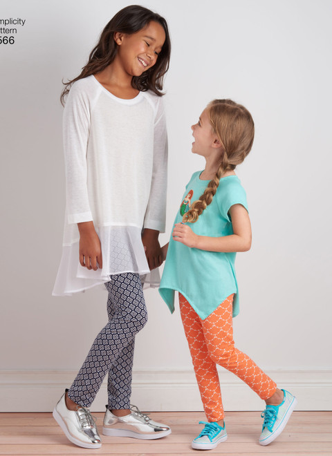 Simplicity S8566 | Child's & Girls' Tunics and Leggings