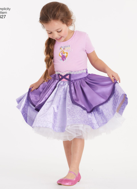 Simplicity S8627 | Child's Disney Character Skirts
