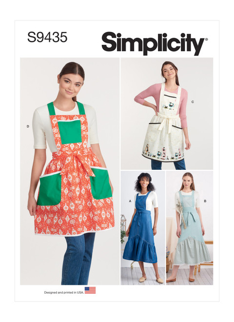 Simplicity S9435 | Misses' Aprons | Front of Envelope