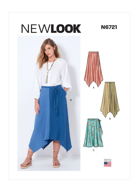 New Look N6721 | Misses' Skirts | Front of Envelope