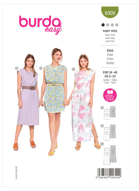 Burda Style BUR6009 | Misses' Dress | Front of Envelope