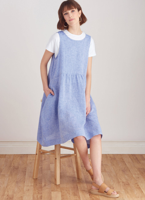Simplicity S9596 | Misses' Pullover Dress and Knit Top by Elaine Heigl