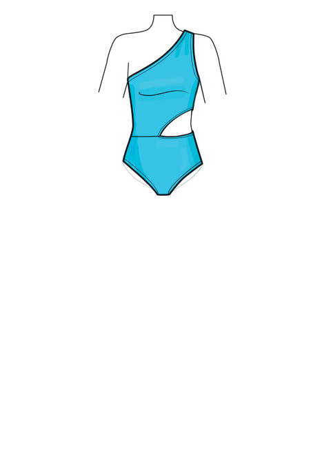 New Look N6734 | Misses' Swimsuit and Wrap Skirt