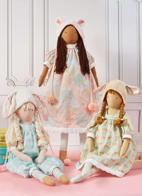 Simplicity S9621 | Lanky Plush Dolls and Clothes by Elaine Heigl Designs