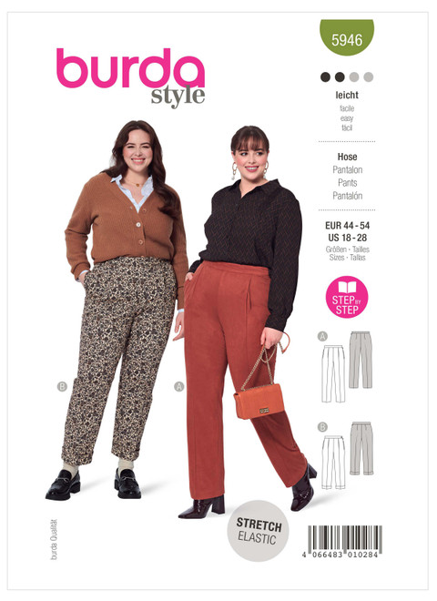 Burda Style BUR5946 | Misses' Trousers | Front of Envelope