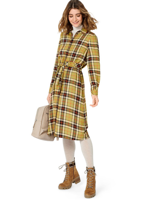 Burda Style BUR5971 | Misses' Shirt Dress and Blouse with Cuffed Sleeves