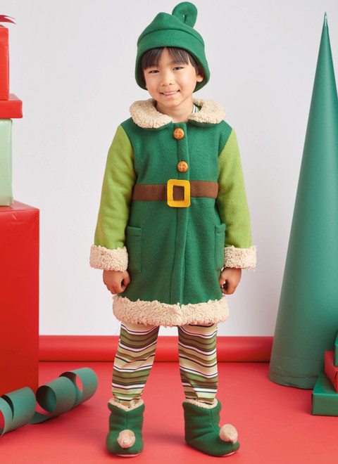 Simplicity S9672 | Children's Robes, Top, Pants, Hat and Slippers in Sizes S-M-L