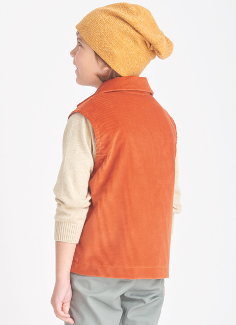Simplicity S9694 | Boys' and Men's Jacket, Vest, Hat and Crossbody Bag