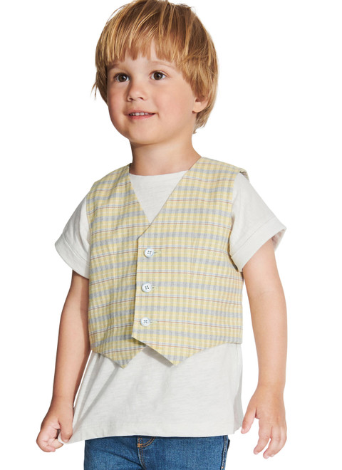 Burda Style BUR9248 | Burda Style Pattern 9248 Children's Shirt, Waistcoat and Vest