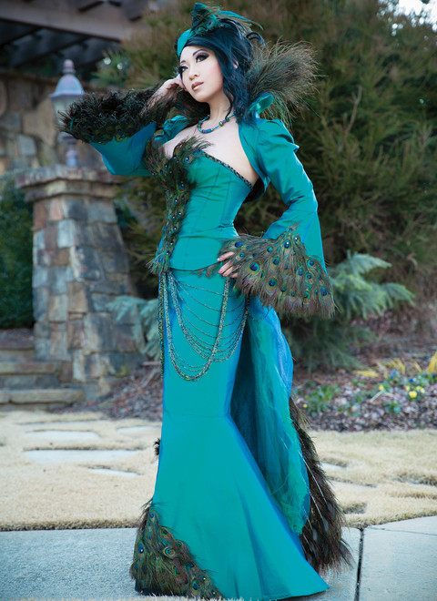 McCall's M7218 (Digital) | Yaya Han Peacock Jacket, Corset and Skirt