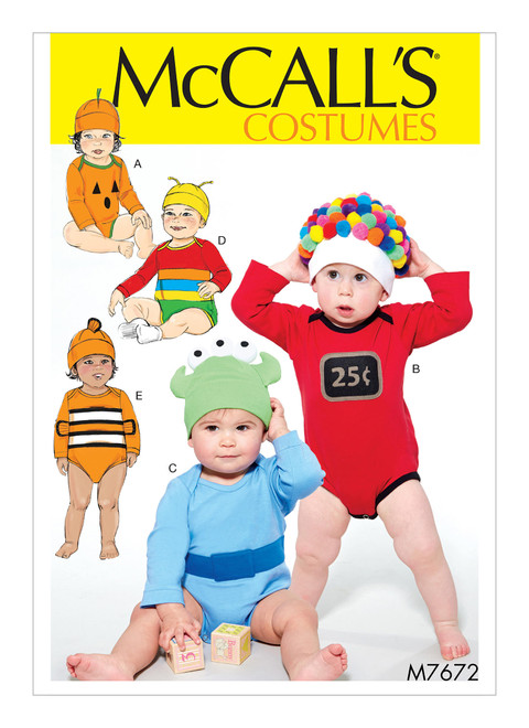 McCall's M7672 (Digital) | Infants' Costumes | Front of Envelope