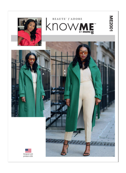 Know Me ME2001 | Misses' and Women's Coat and Trousers by Beaute' J'Adore