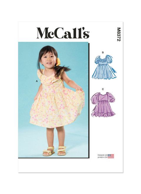 McCall's M8372 | Toddlers' Dresses | Front of Envelope