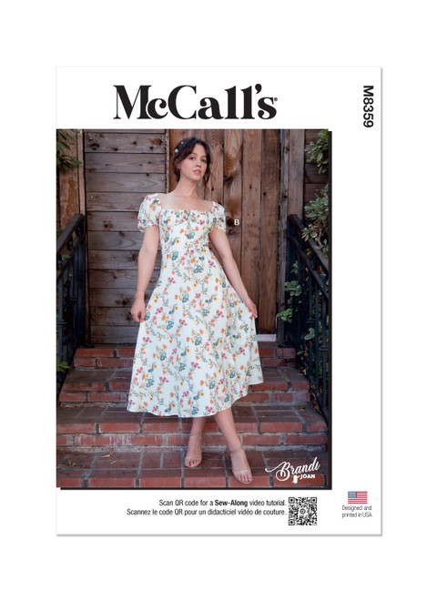 McCall's M8359 | Misses' Top and Dress by Brandi Joan | Front of Envelope