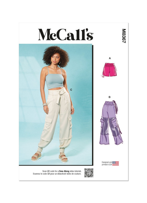 McCall's M8367 (Digital) | Misses' Pants and Shorts | Front of Envelope