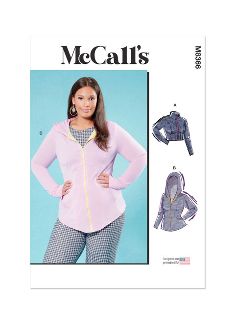 McCall's M8366 | Women's Knit Corset Style Jacket | Front of Envelope