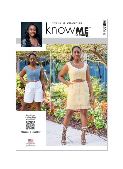 Know Me ME2014 | Misses' Dress, Tops and Shorts by Duana M. | Front of Envelope