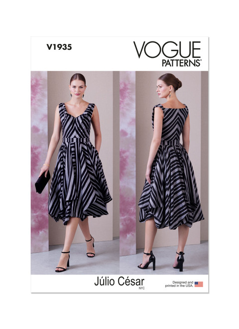 Vogue Patterns V1935 | Misses' Dress by Julio Cesar | Front of Envelope