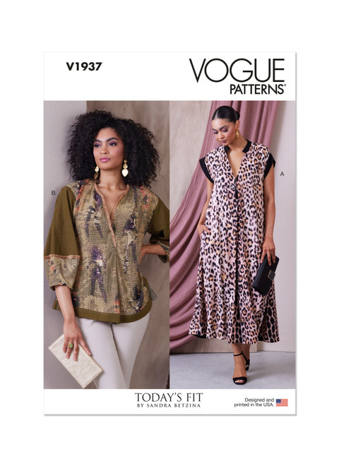 Vogue Patterns V1937 | Misses' Dress and Tunic by Sandra Betzina | Front of Envelope