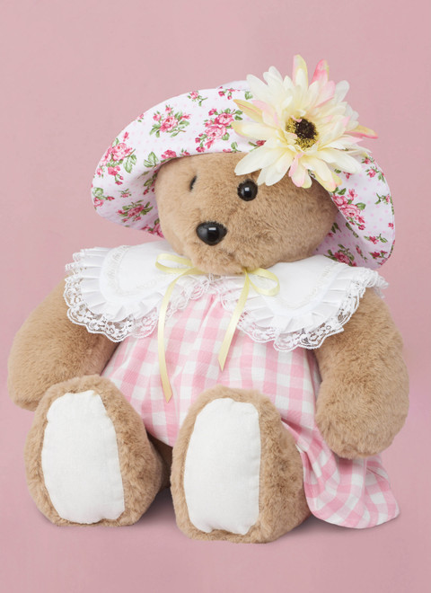 Simplicity S9771 | Plush Bear with Clothes and Hats by Laura Ashley