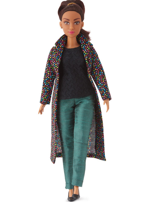 Simplicity S9769 | 11 1/2" Fashion Clothes for Regular and Curvy Size Dolls by Andrea Schewe Designs
