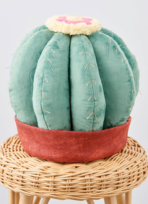 Simplicity S9772 | Decorative Succulent and Cactus Plush Pillows by Carla Reiss Design
