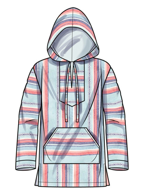 Simplicity S9759 | Children's, Teens' and Adults' Hoodie