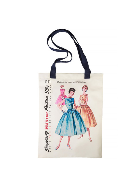 Simplicity Vintage Dresses Pattern Tote