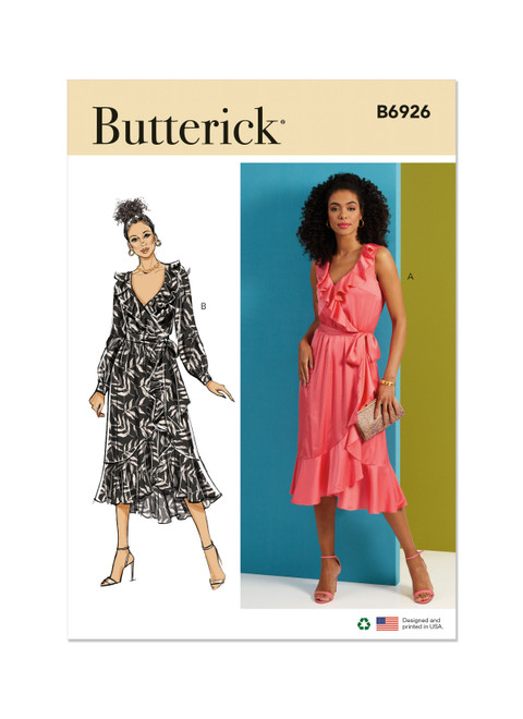 Butterick B6926 | Misses' Dress and Sash | Front of Envelope