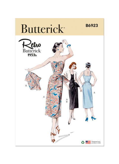 Butterick B6923 | Misses' Dress and Bolero Jacket | Front of Envelope