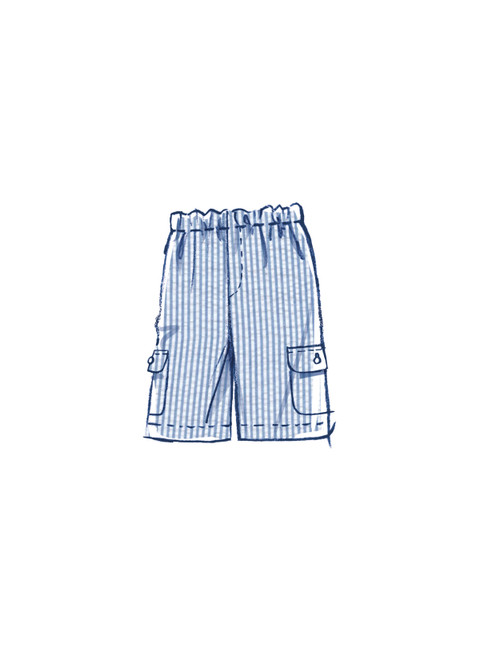 McCall's M8393 (PDF) | Men's Jacket, Shorts and Pants