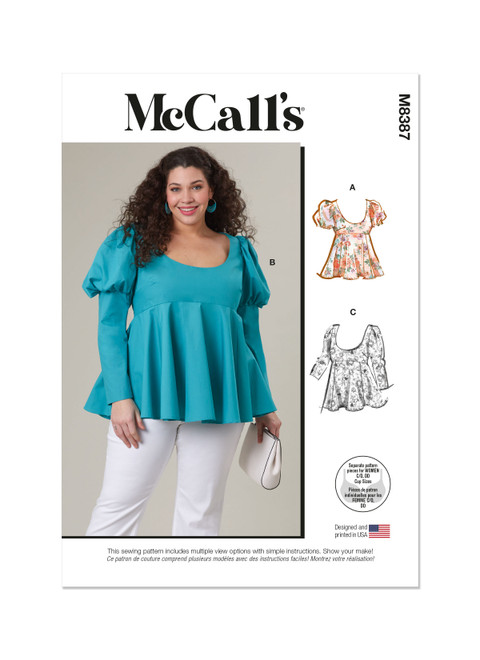 McCall's M8387 | Women's Tops | Front of Envelope