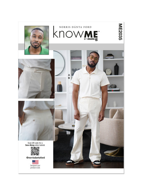 McCall's ME2035 (PDF) | Men's Polo Shirt and Pants | Front of Envelope