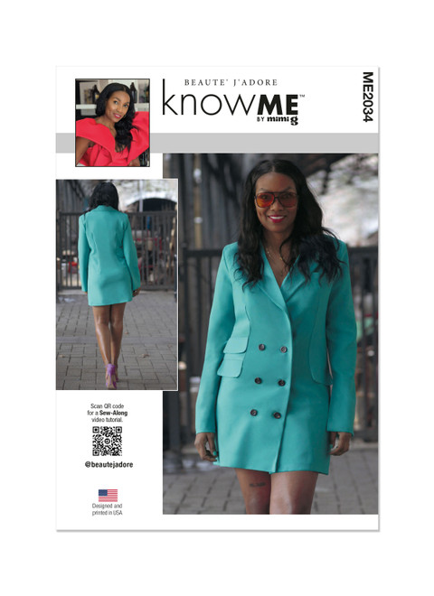 McCall's ME2034 (PDF) | Misses' Jacket Dress | Front of Envelope