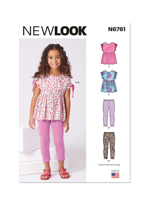 New Look N6761 | Children's Top and Leggings | Front of Envelope