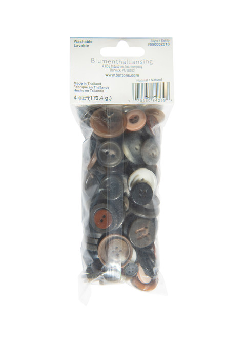 Favorite Findings Assorted Buttons, Natural