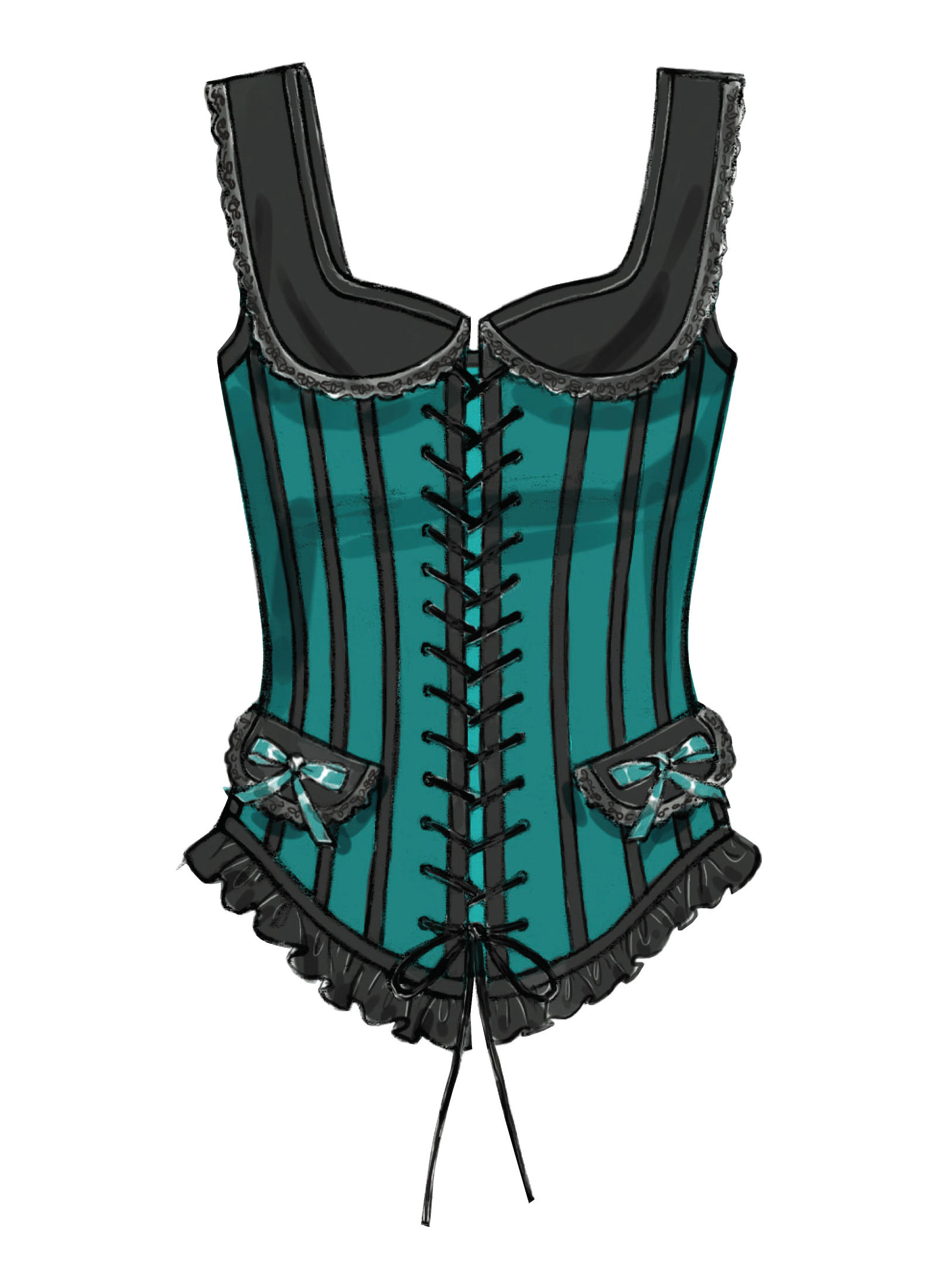 Butterick B5662 | Boned Corsets with Lacing