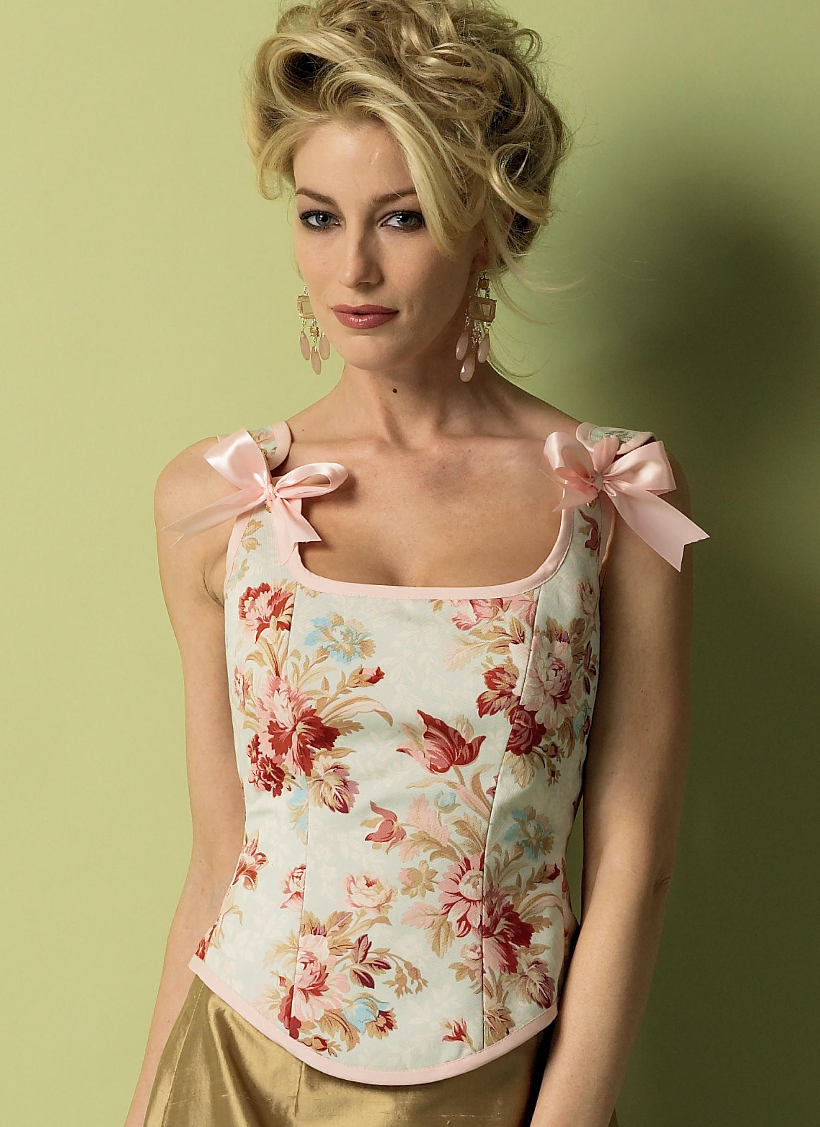 Butterick B5935 | Boned Corsets with Lacing and Ruffle Variations