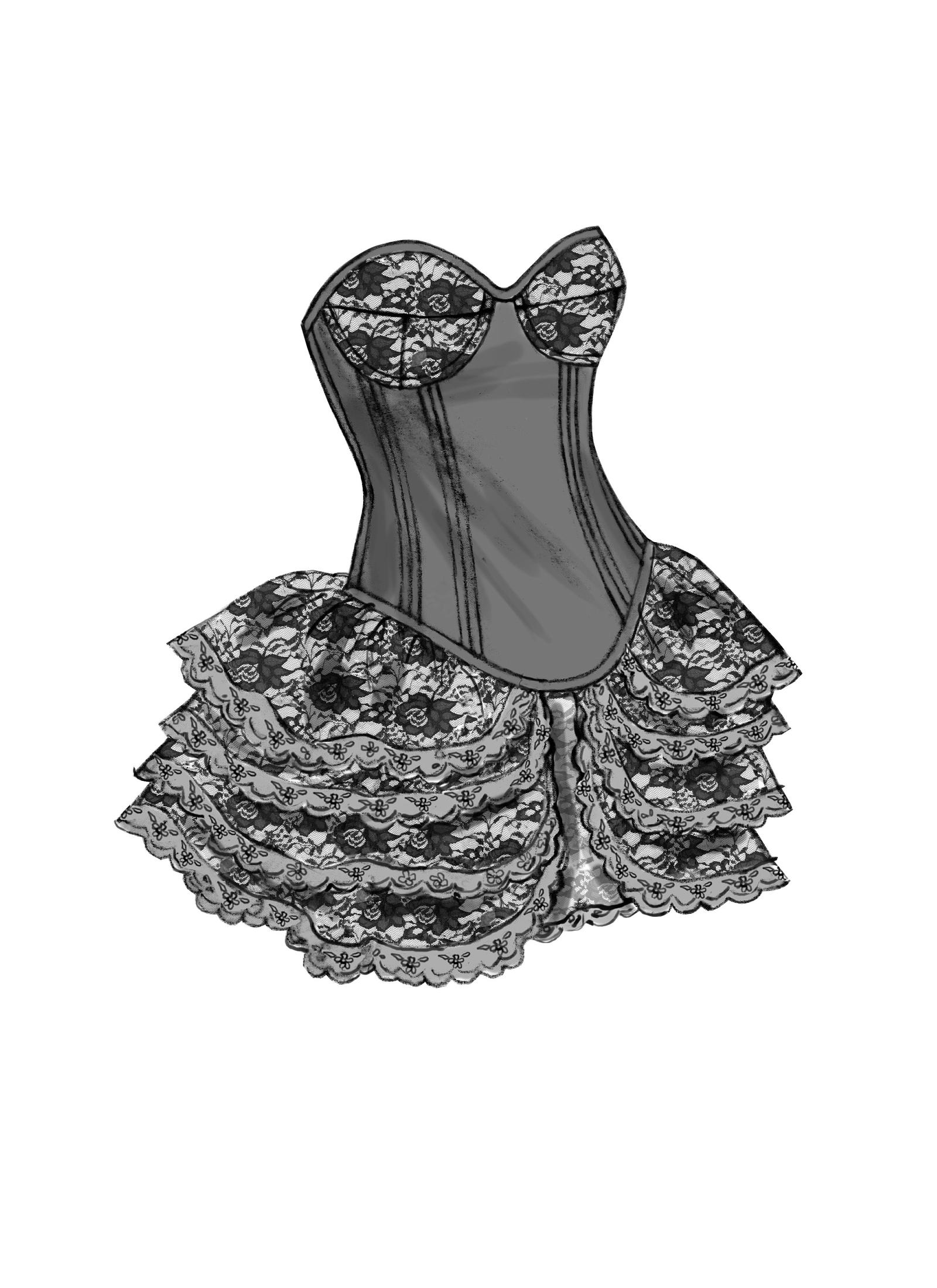 Butterick B6338 (Digital) | Curved-Hem Corsets and Skirts