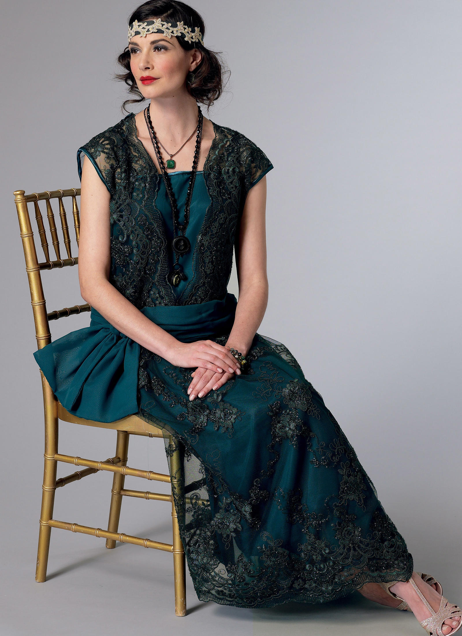 Butterick B6399 | Misses' Drop-Waist Dress with Oversized Bow