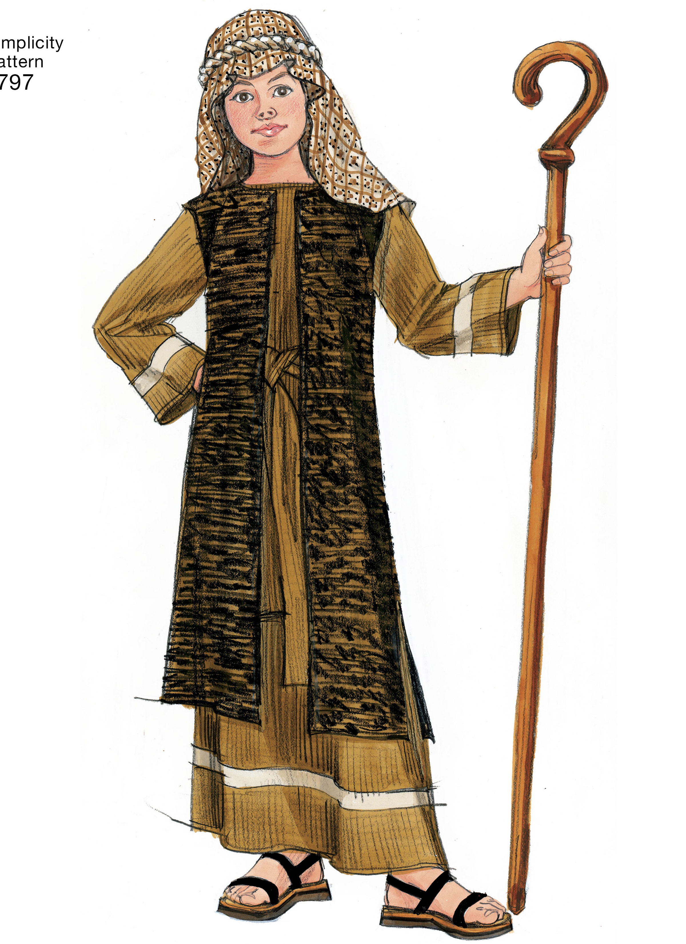 Simplicity S4797 | Boys' & Girls' Nativity Costumes