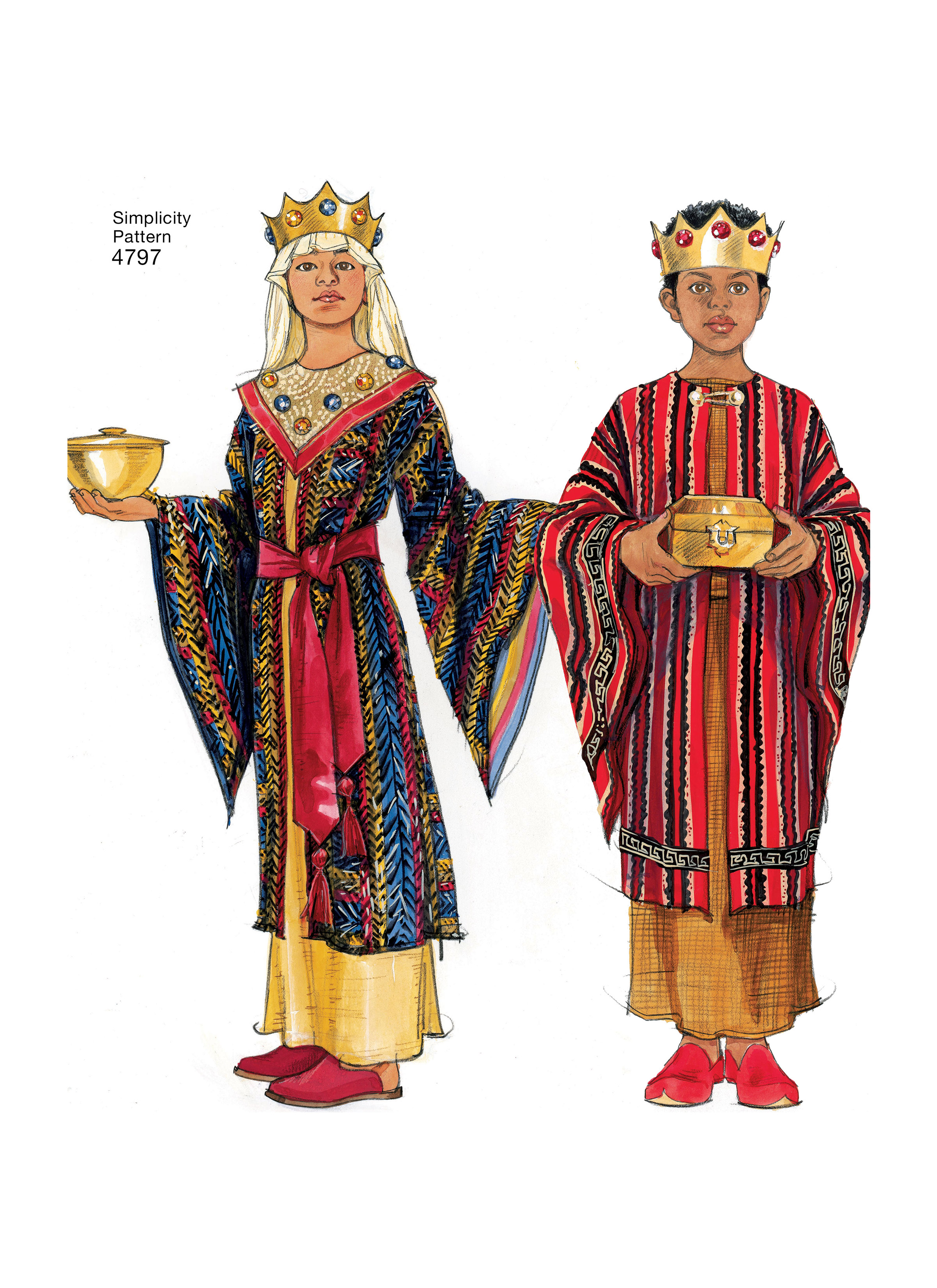 Simplicity S4797 | Boys' & Girls' Nativity Costumes