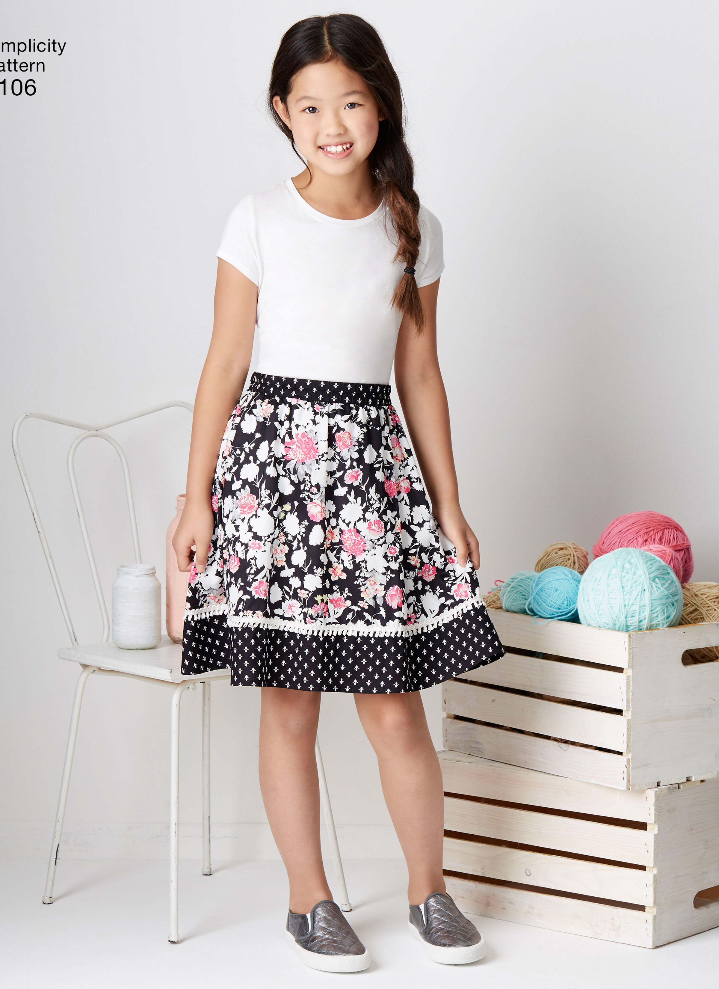 Simplicity S8106 | Learn To Sew Skirts for Girls and Girls Plus