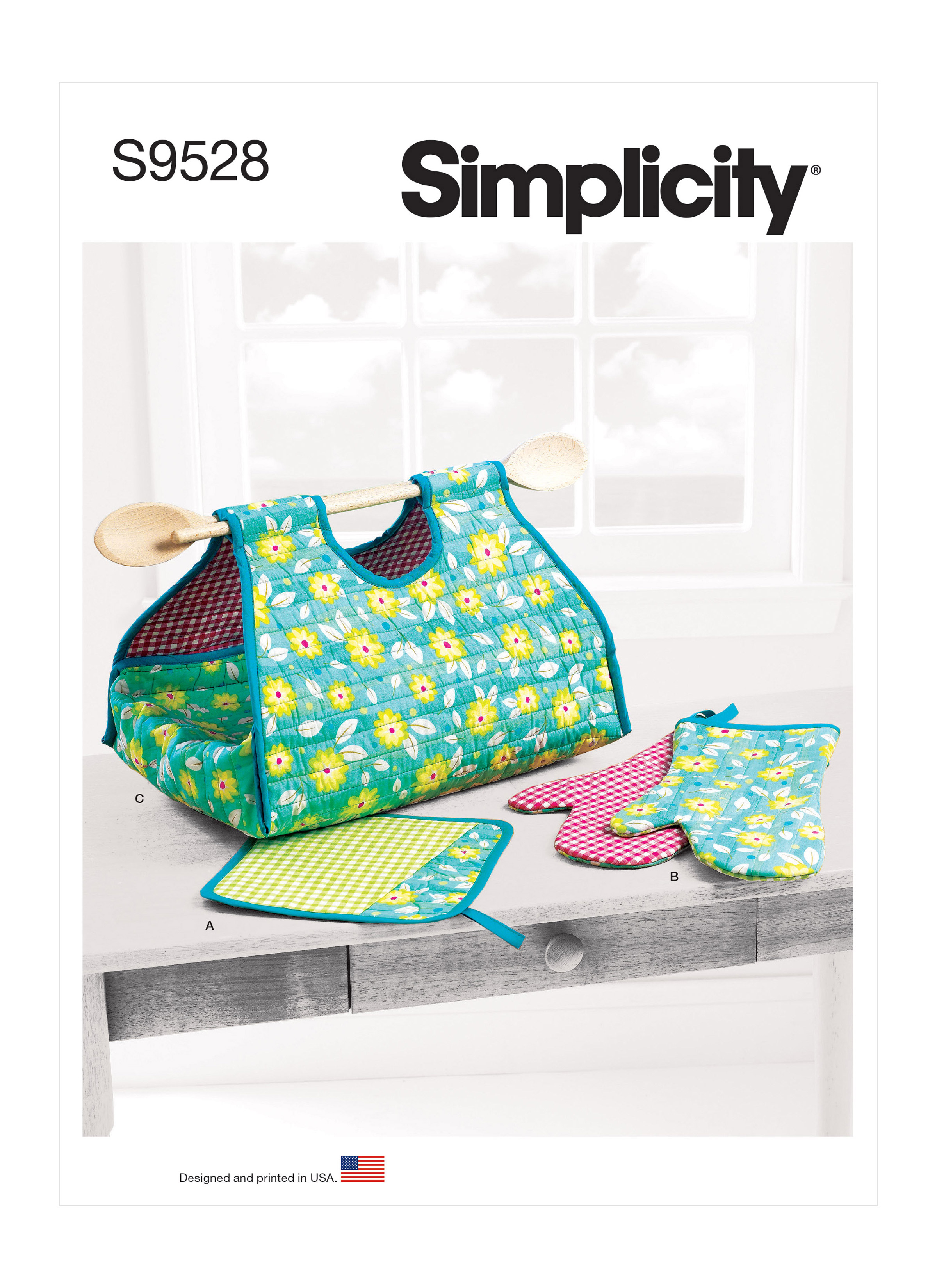 Simplicity S9528 | Pot Holder, Mitt, Casserole Carrier | Front of Envelope