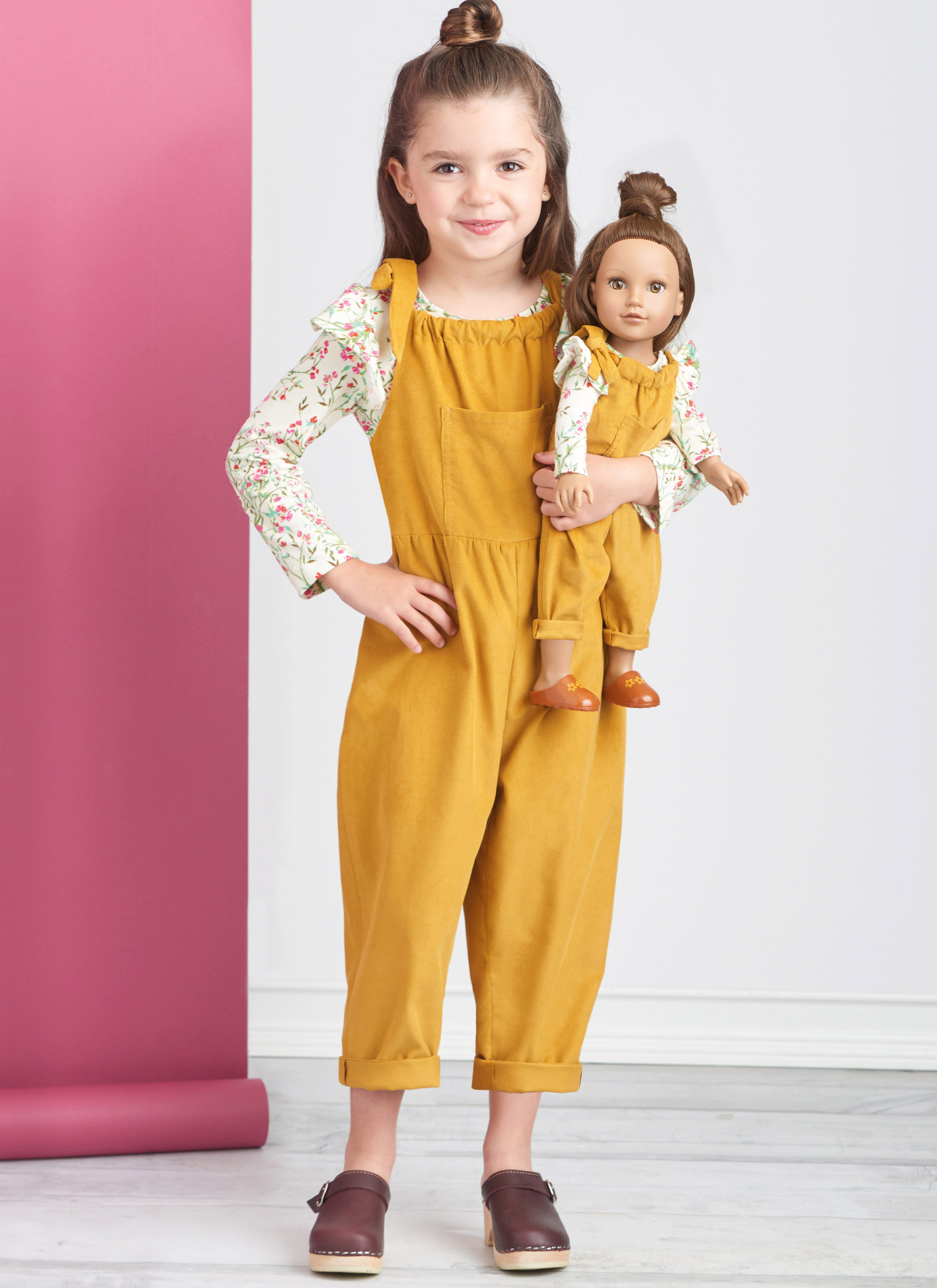 Simplicity S9661 | Children's Knit Tops, Overalls, and Jumper and Doll Clothes for 18" Doll